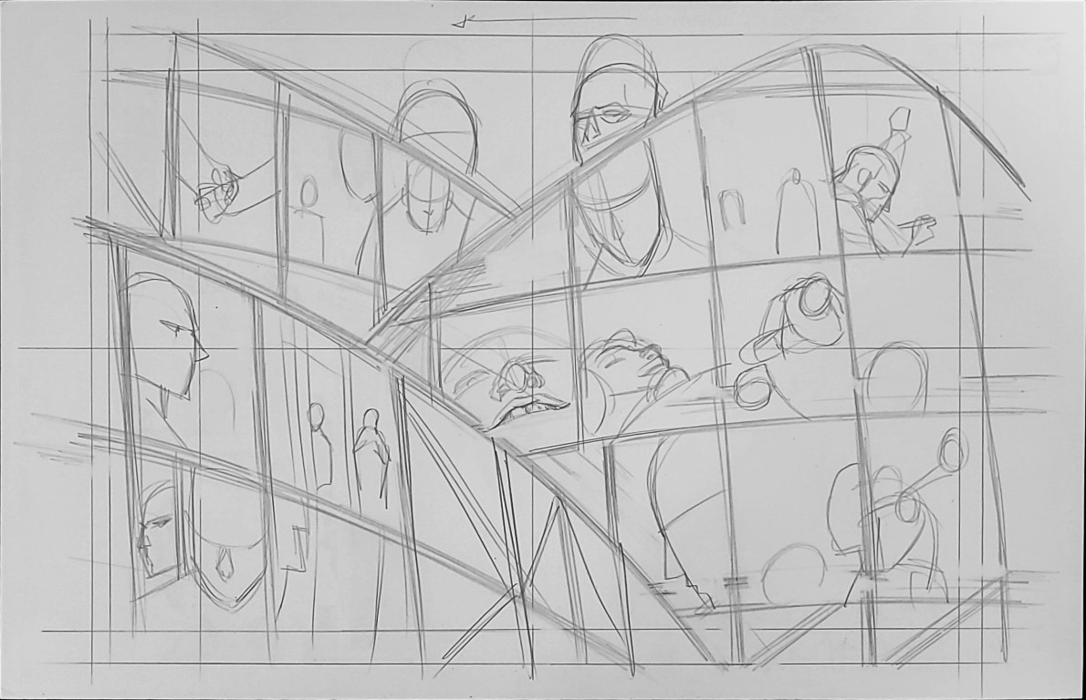 DC Universe Presents - Deadman 4 pg. 8-9 - prelim on reverse by Bernard Chang